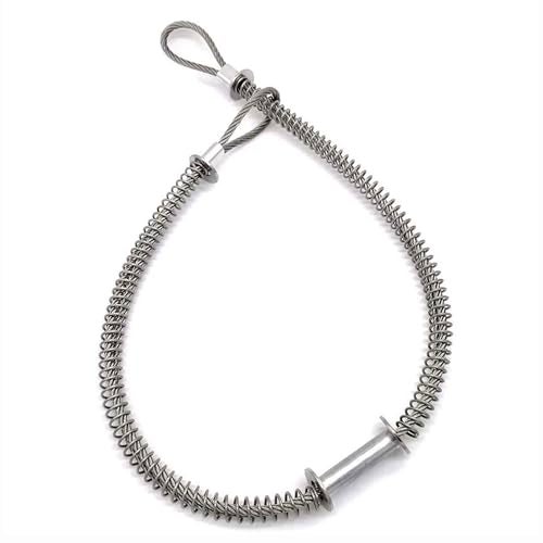 Mefape 15PCS Galvanized Steel Whip Stop Hose, 1/8" x 20", 200 PSI, Silver, 0.5" - 1.25" Hose Diameter - Image 2