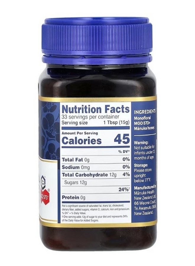 Manuka health Raw Manuka Honey MGO 573 1.1 lbs 500 g - Image 2