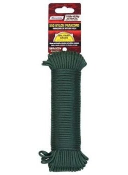 Wellington SecureLine 532 in Dia x 100 ft L Green Braided Nylon Paracord 