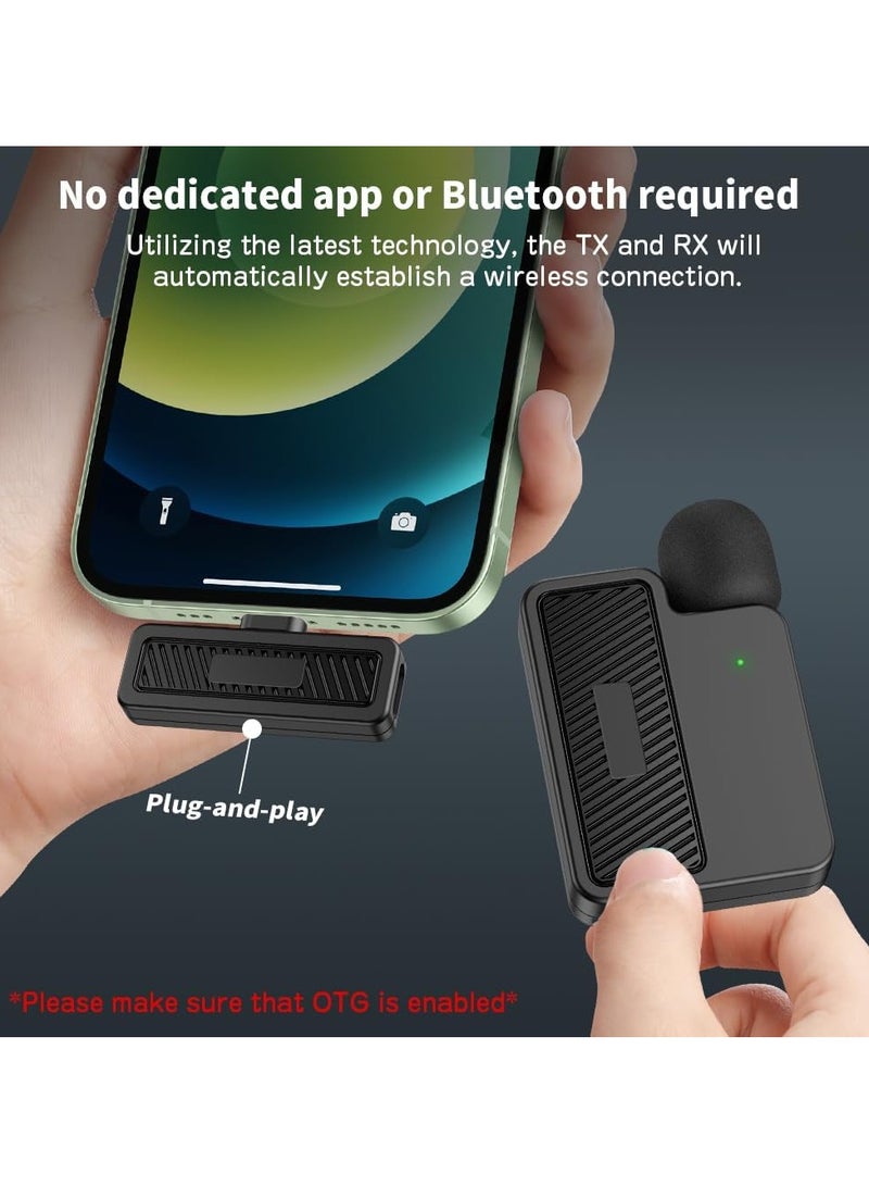 KASTWAVE Wireless Lavalier Microphone with Noise Cancellation, Wireless Microphone, 656 ft Range, 24-Hour Battery, Dual Channel, Compact Lapel Microphone Wireless for Video Recording, Game Live Streaming - Image 3