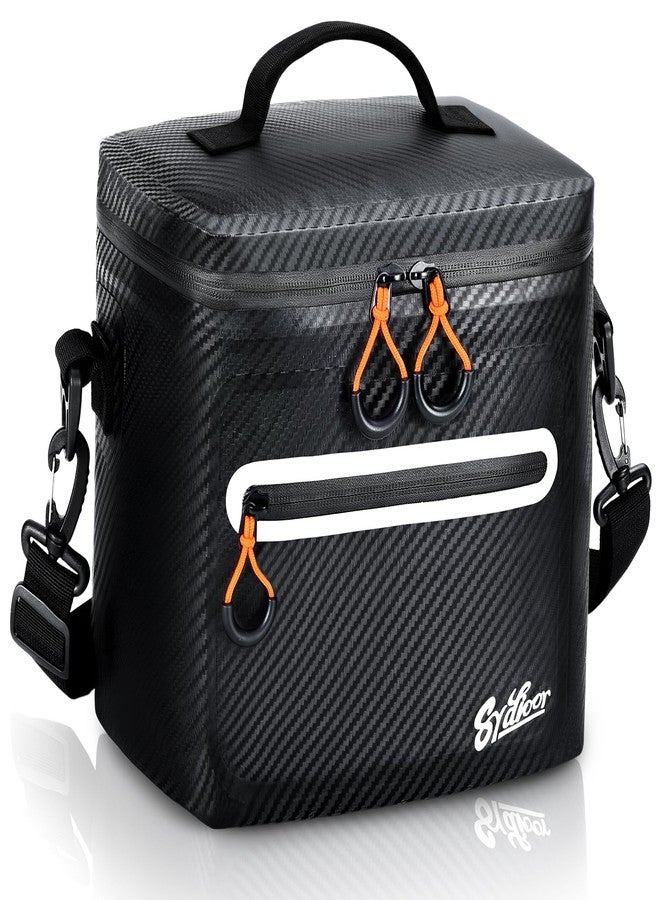 Sydioor 7 Can Small Cool Bag Insulated - Portable Mini Cooler bag Waterproof & Leakproof Thermal Lunch Bag for Camping, Picnic, Beach, BBQ, Gift for Men & Women, Carbon Black - Image 1