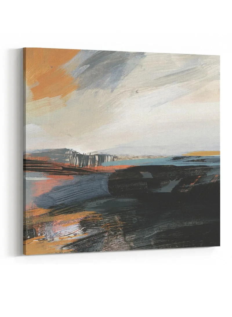 LOWHA Canvas Wall Art Stretched Over Wooden Frame with Arches Retro Style Art Pattern Painting