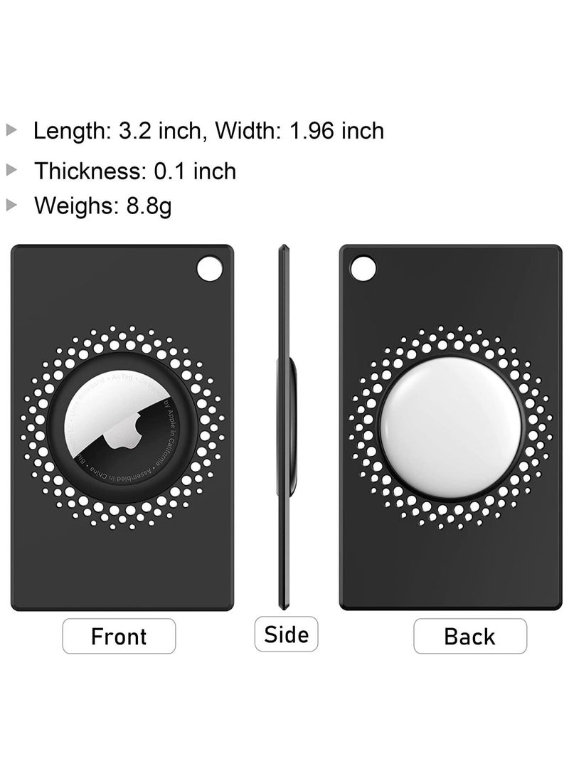 NIBEMINENT Ultra Slim Airtag Wallet Holder, 2 Packs Card Case for Airtags Credit Size, AirTags Holder Wallet, Safety Anti-Lost Purse, Backpack, Handbag, Clutch Accessories  - Image 5