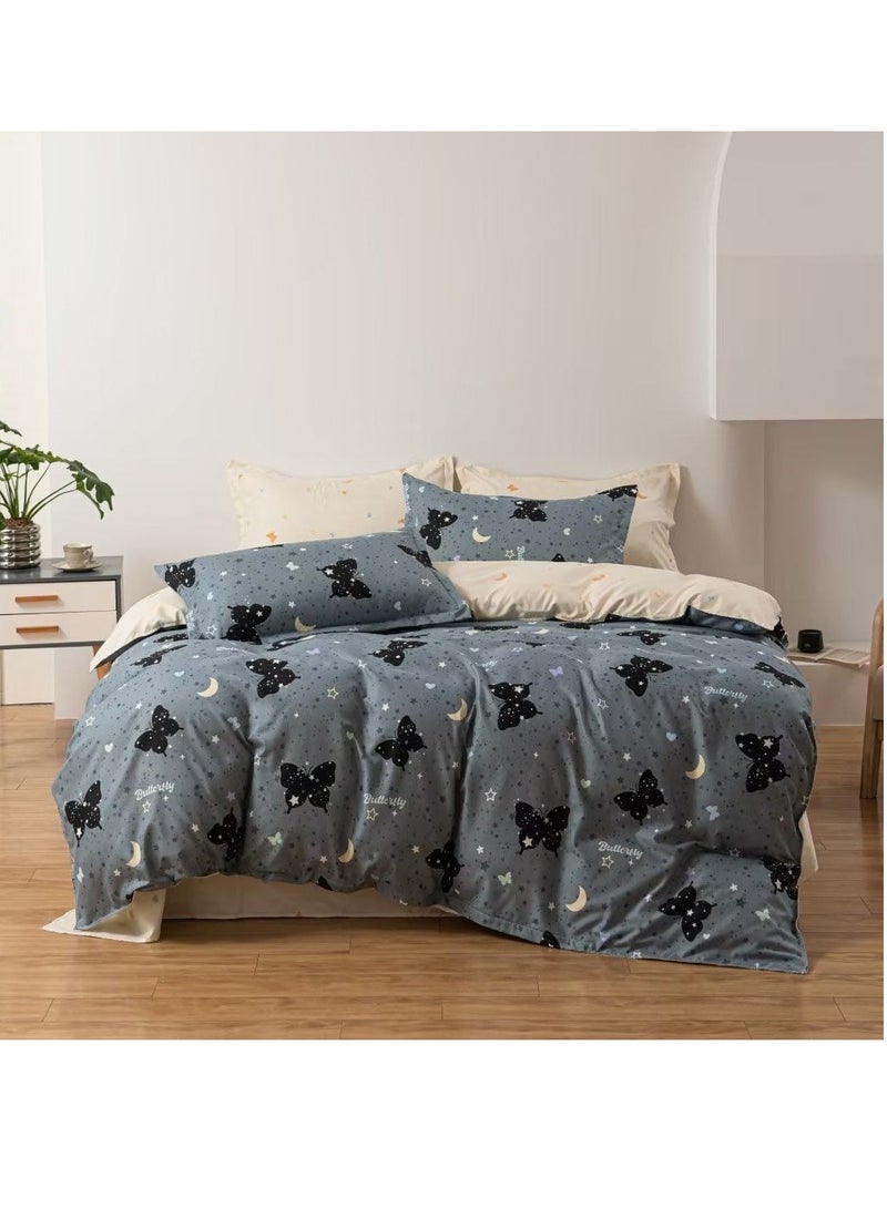 6-Pcs bedding sets Reactive Printing comforter COVER SET bed set King full size