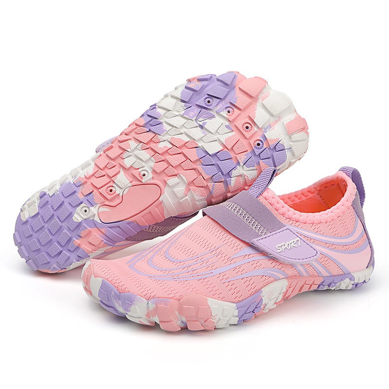 2024 Five-Finger Tracing Shoes Boys Wading Shoes Children Outdoor Diving Beach Shoes Girls' Fitness Shoes - Image 1