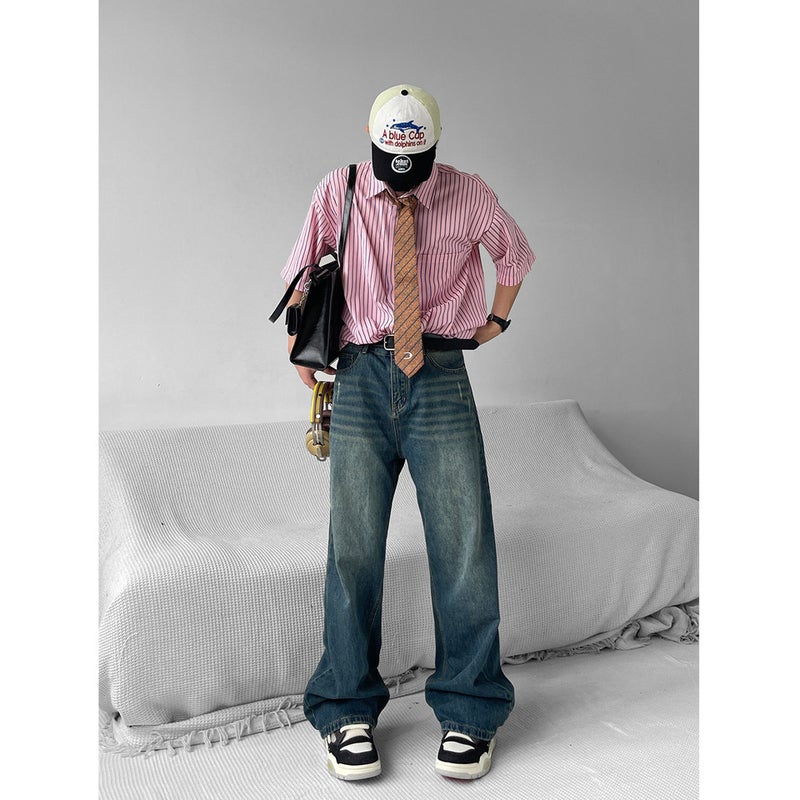 Unisex Casual Daily Denim Jeans - Image 3