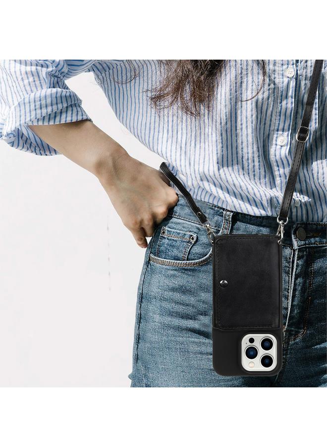 اس-توب حافظة لهاتف iPhone 14 Pro مع حزام كتف ومحفظة وحقيبة بطاقات وحافظة هاتف - Image 5