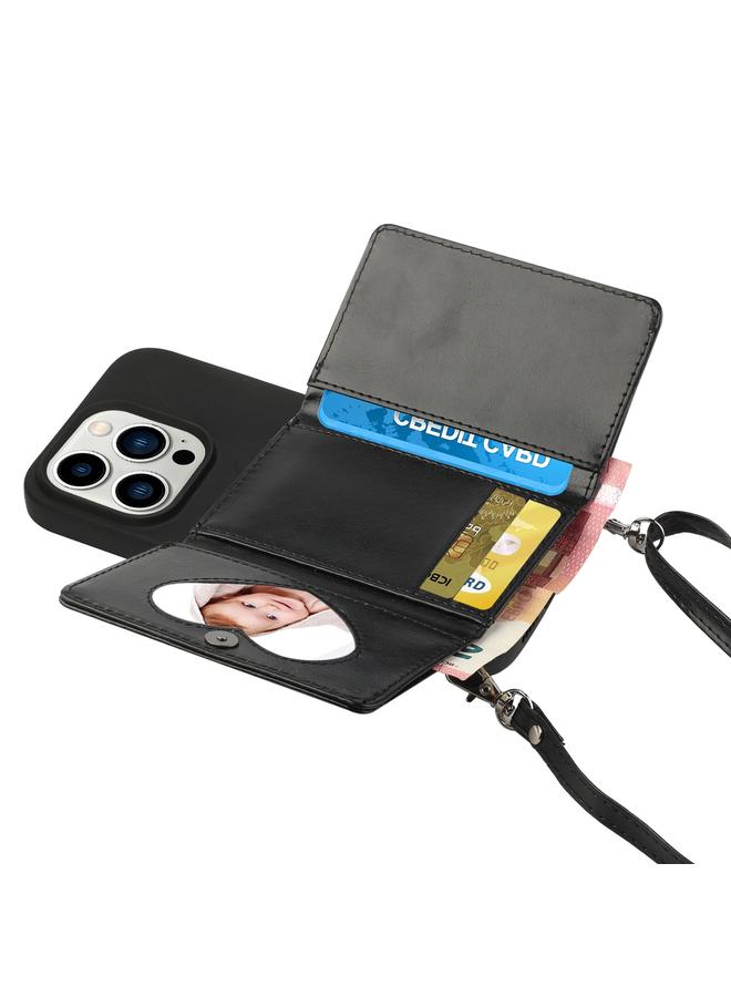 اس-توب حافظة لهاتف iPhone 14 Pro مع حزام كتف ومحفظة وحقيبة بطاقات وحافظة هاتف - Image 3