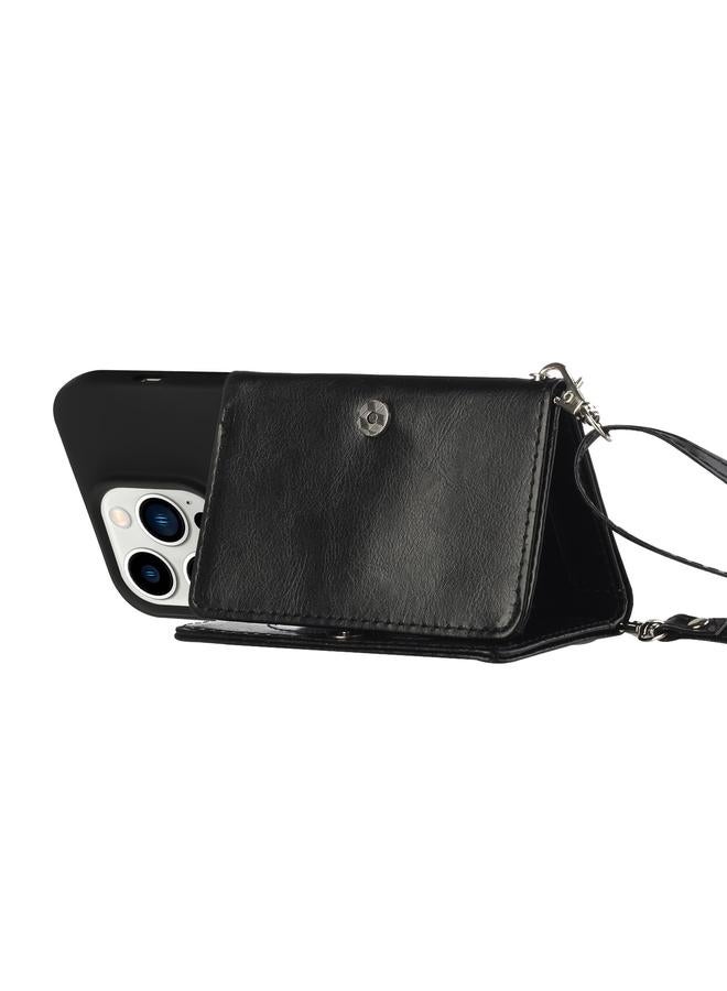 اس-توب حافظة لهاتف iPhone 14 Pro مع حزام كتف ومحفظة وحقيبة بطاقات وحافظة هاتف - Image 4