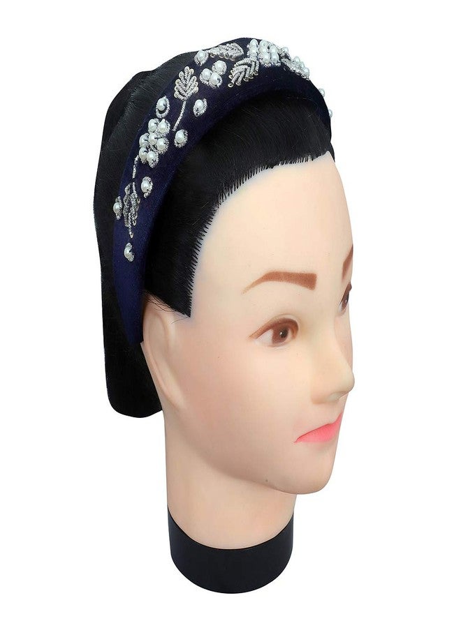 Nnr Girls Beaded Hair Bands_ Pack Of 1 Pcs Blue Color - Image 3