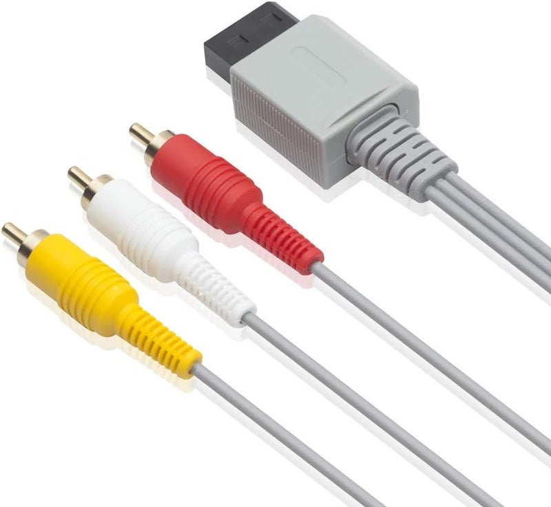 TENINYU كابل AV لجهاز Wii و Wii U، كابل مركب 3 RCA بطول 6 أقدام مع طلاء ذهبي، متوافق مع دقة 480P لجهاز Wii/Wii U وشاشات HDTV - Image 3