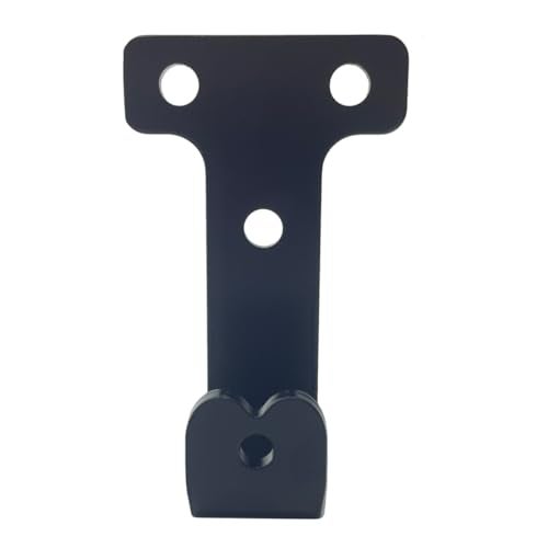 Jouray 4 PCS black heavy duty metal flat j hooks for hanging 180 lbs,wall mount hooks,plant hanger large steel utility masonry industrial hook for Hanging Garage Storage Home Office Gym Sports Equipment(M) - Image 3