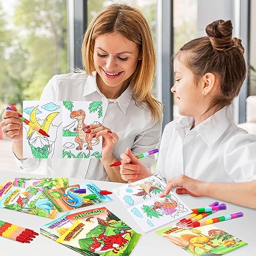 BenLouis 24 Pcs Dinosaur Mini Coloring Books Kids Dino Party Favors Small Activity Books Bulk for Kids Dinosaur Jurassic Birthday Goodie Bags Stuffers Return Gifts Classroom Travel - Image 4
