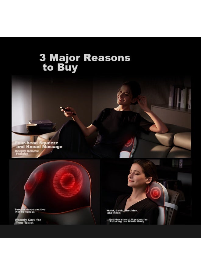 Skg Waist Massager T5, Seat Cushion Pillow, Full Body Massager, Waist Heating Pad, Spine And Neck Massager, Leg And Multi-location Kneading, Practical Birthday Gift For Parents, Boyfriends, And Girlfriends - Image 3