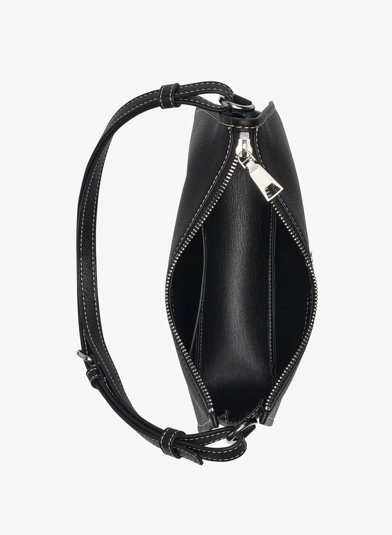 DKNY BLACK/SILVER Nessa Shoulder Bag for Women | Best Price UAE