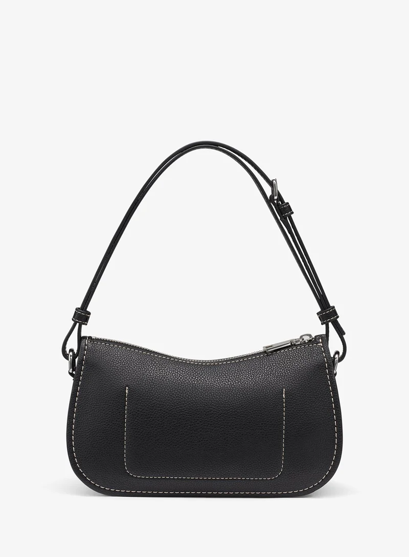 DKNY BLACK/SILVER Nessa Shoulder Bag for Women | Best Price UAE