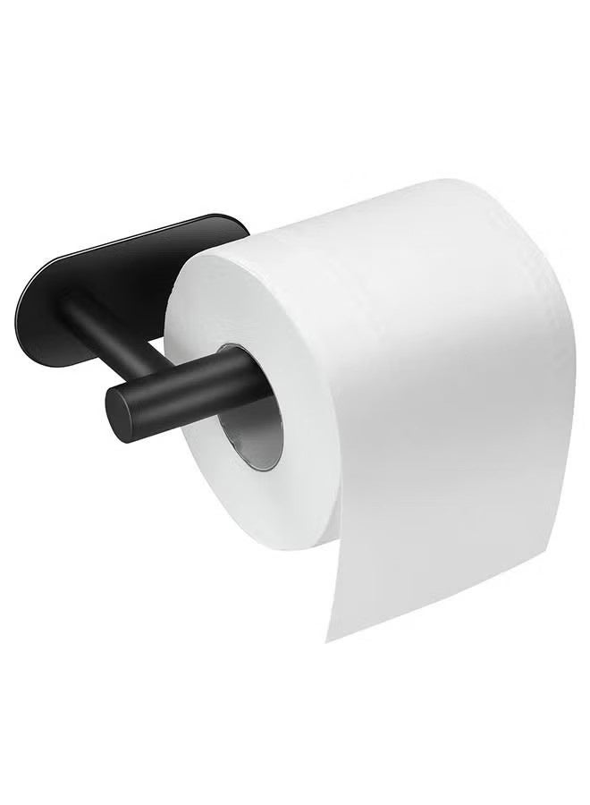 YJ Adhesive Toilet Paper Holder No Drilling Stainless Steel Toilet Roll Holder Stick on Wall for Bathroom and RV - Image 1