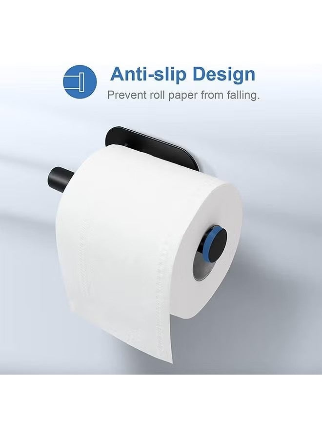 YJ Adhesive Toilet Paper Holder No Drilling Stainless Steel Toilet Roll Holder Stick on Wall for Bathroom and RV - Image 5
