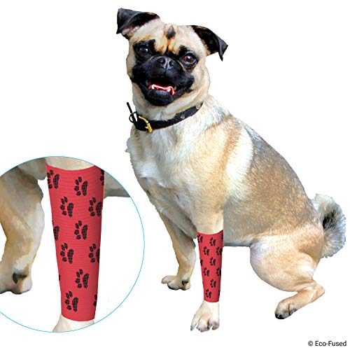 ECO-FUSED Self Adhering Bandage - Injury Wrap Tape for Dogs - Pack of 6 - Supports Muscles and Joints - Does not Stick to Hair - Elastic, Water Repellent, Breathable - Relieves Stress (for Dogs) - Image 3