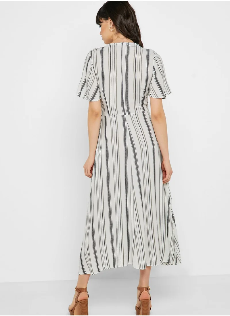 KOTON Side Tie Striped Dress