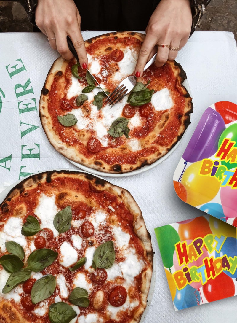 Iconikal 100 Piece Happy Birthday Party Pack  40 Plates and 60 Napkins  Dinner Size Paper Disposable - Image 4