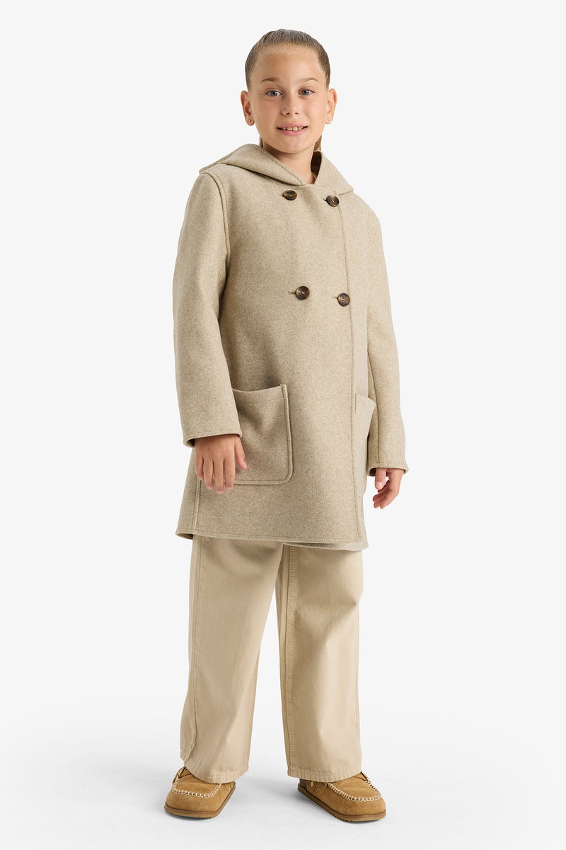 ديفاكتو جاكيت طويل بناتي بكابيشون - Image 4