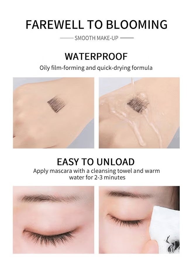 فايبلي ستاري ماسكارا ألياف الرموش ماسكارا إطالة وسميكة طويلة الأمد مقاومة للماء و دليل على الملوثات طوال اليوم جميلة كاملة طويلة سميكة الرموش - Image 2
