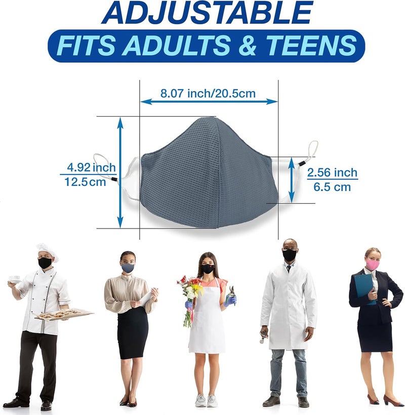 Arcarius Breathable Sports Face Mask – Moisture Wicking Gym & Travel Fit (3-Pack) - Image 4