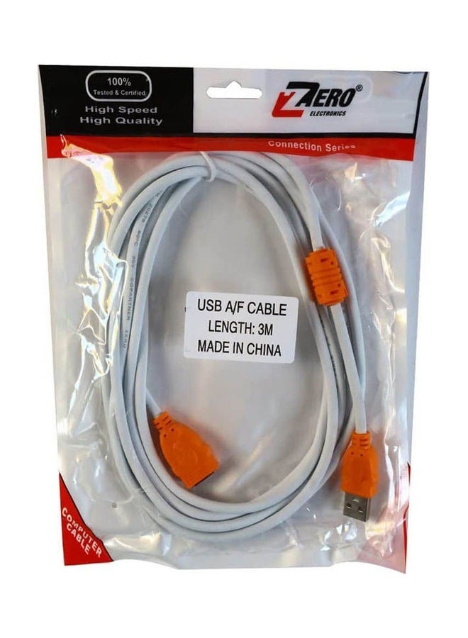 Zero Printer USB Cable 3m White  - Image 2