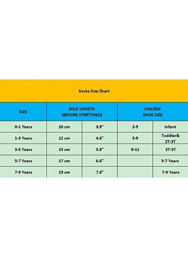 Cottock 6 Pairs Toddler Girls ABS Non-Slip Socks Knee High Cotton Grip Socks - Image 3
