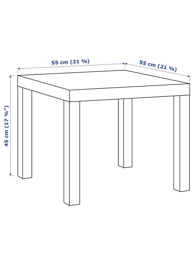 erorex Side Table, Black-Brown, 55X55 Cm - Image 5