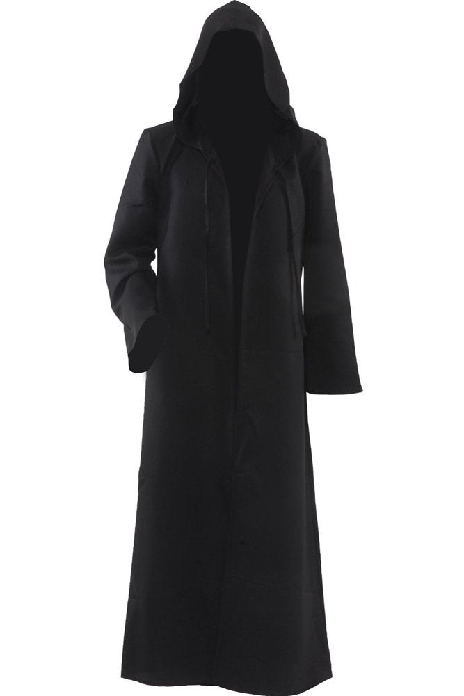 Mens Cosplay Cloak Robe Costume Halloween Tunic Hooded Uniform