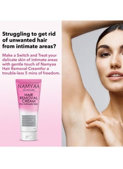 NAMYAA Namyaa Hair Removal Cream for Intimate Skin Pack of 2  - Image 3