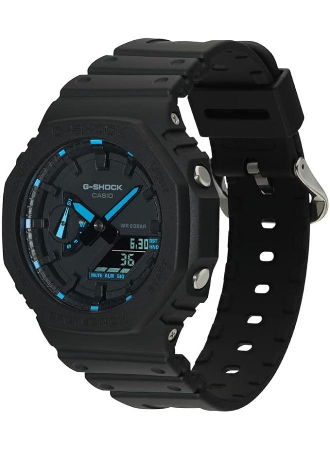 جي شوك ساعة كوارتز رياضية تناظرية رقمية للرجال GA-2100-1A2 - Image 4