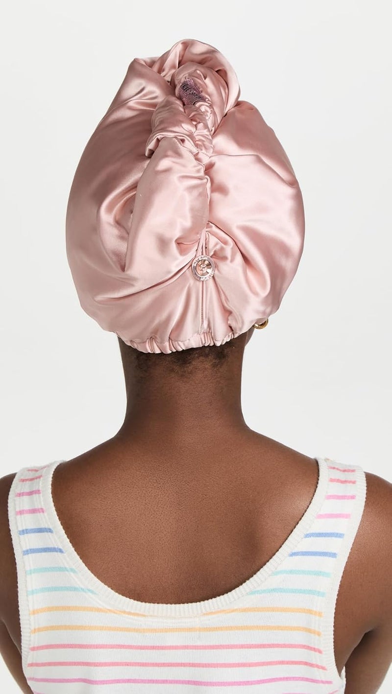 Kitsch لفافة منشفة شعر من الألياف الدقيقة للسيدات - فائقة الامتصاص، سريعة الجفاف، مضادة للتجاعيد - للشعر الطويل والقصير، عمامات للسيدات، لفافة للشعر الرطب والمجعد - وردي - Image 3