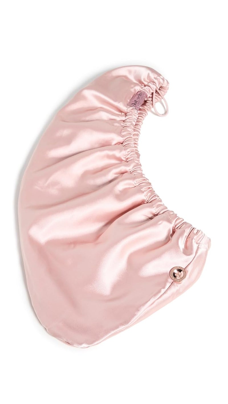 Kitsch لفافة منشفة شعر من الألياف الدقيقة للسيدات - فائقة الامتصاص، سريعة الجفاف، مضادة للتجاعيد - للشعر الطويل والقصير، عمامات للسيدات، لفافة للشعر الرطب والمجعد - وردي - Image 1