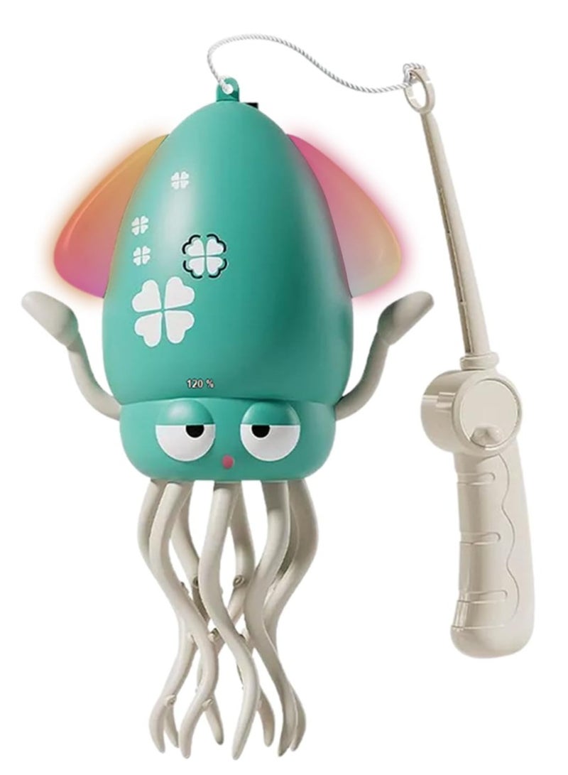 Electric Dancing Octopus Toy for Kids & Adults with LED Lights, Music & Obstacle Avoidance | USB Rechargeable Interactive Smart Octopus with Wiggling Legs & Rhythmic Dance Moves | Birthday Party Fun Toy  - Image 3