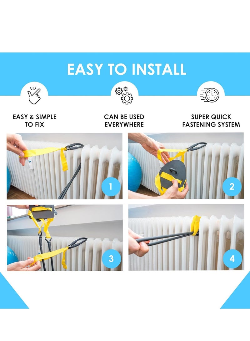 Excefore شريط مقاومة السباحة مع مجاديف يدوية، حبل مطاطي، أشرطة لياقة للسباحة، تمارين قوة الذراع، مجموعة تمارين مقاومة السباحة الحرة الاحترافية المتقدمة (60 رطلاً) - Image 5