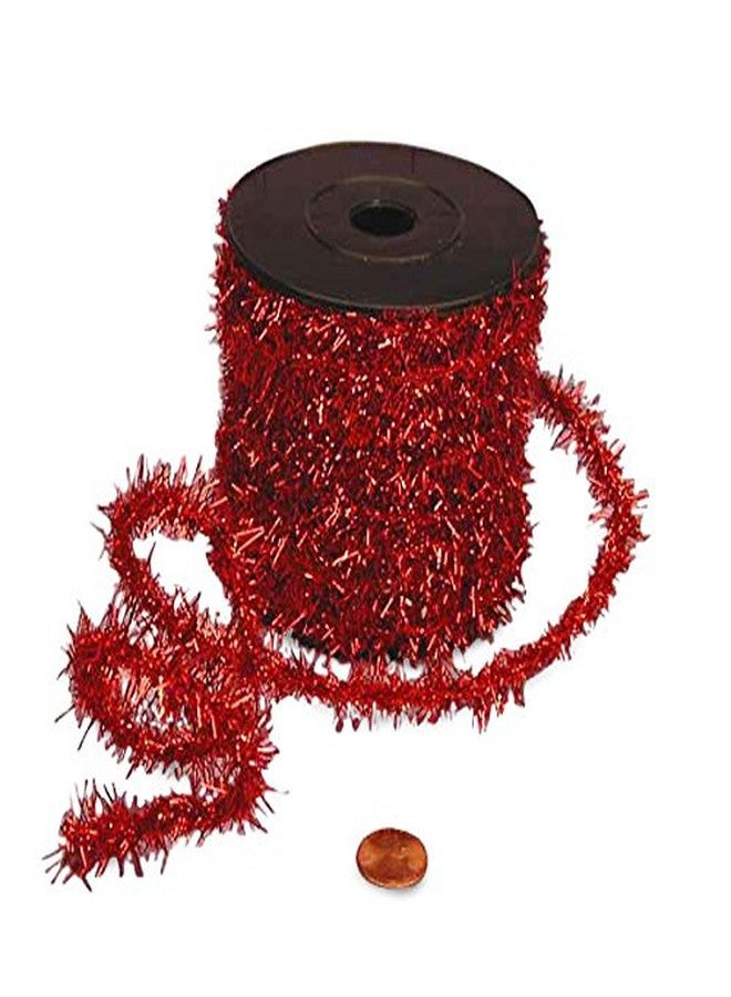 Paper Mart Red Tinsel Wire, 1/2" X 10Yd