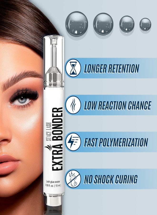 Stacy Lash Lash Bonder for Eyelash Extensions by Stacy Lash /0.50fl.oz./15ml/Reduces Lash Extension Glue Fumes/Super Sealer/Lash Tech Supplies/Lash Primer Aid/Professional Use - Image 2