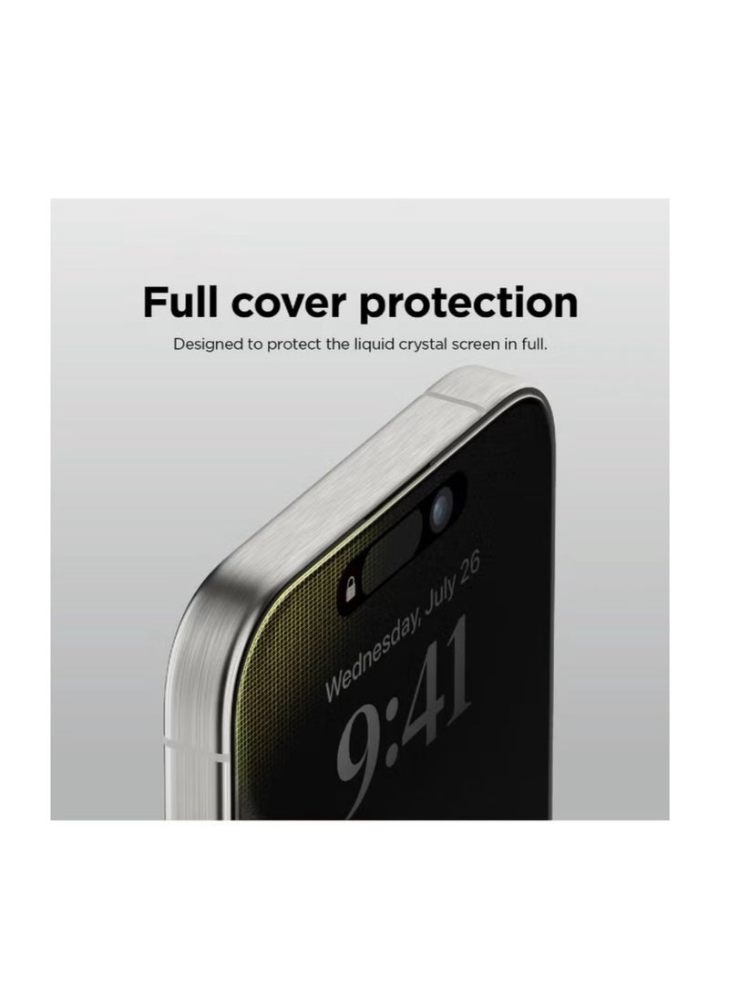 Original - Tempered Dustproof Privacy Glass Screen Protector Compatible For iPhone 15 - Image 1