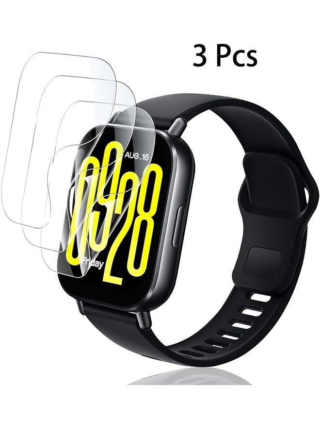 3 جهاز كمبيوتر شخصي حامي الشاشة لـ Xiaomi Redmi Watch 5 فيلم TPU نشط مرن ، شاشة خالية من الفقاعة ، مكافحة الخدش HD واضحة (واضحة) - Image 1