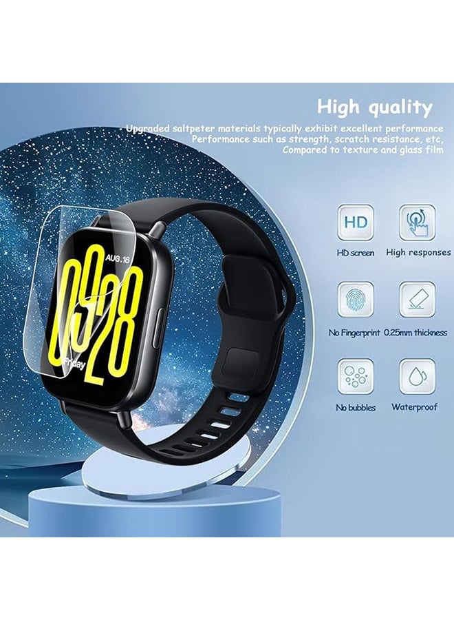 3 جهاز كمبيوتر شخصي حامي الشاشة لـ Xiaomi Redmi Watch 5 فيلم TPU نشط مرن ، شاشة خالية من الفقاعة ، مكافحة الخدش HD واضحة (واضحة) - Image 3