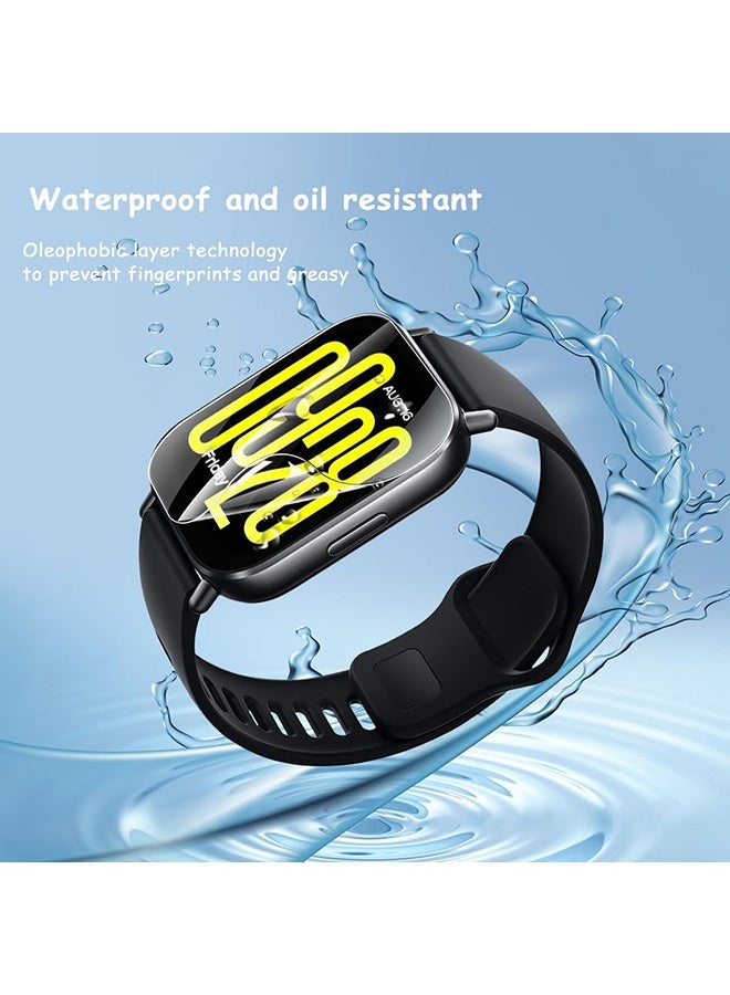 3 جهاز كمبيوتر شخصي حامي الشاشة لـ Xiaomi Redmi Watch 5 فيلم TPU نشط مرن ، شاشة خالية من الفقاعة ، مكافحة الخدش HD واضحة (واضحة) - Image 4