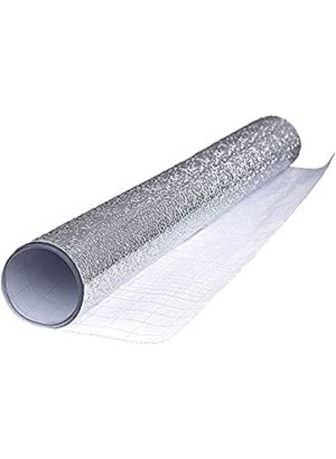 ملصقات ورقيّة للمطبخ من رقائق الألومنيوم مقاومة للرطوبة والزيت مقاس 5متر *60سم - Image 1