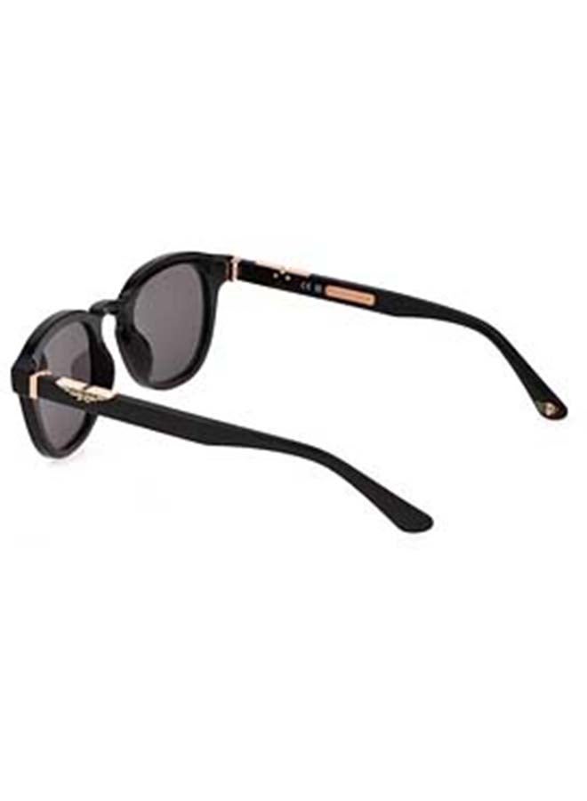 POLICE SPLL82 700P 50 Unisex Oval Sunglass - Black - Image 3