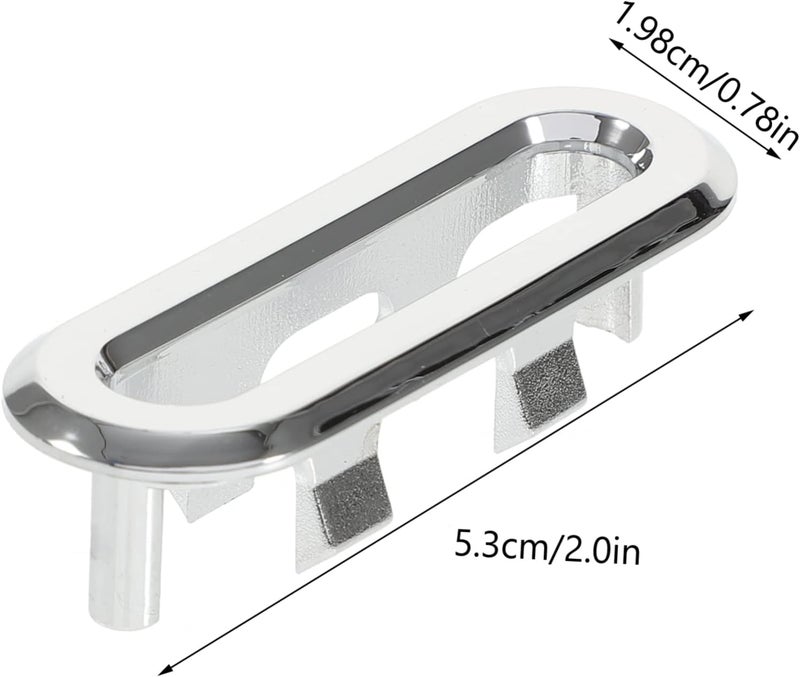 10pcs Sink Overflow Cap Covers for Bathroom and Kitchen Easy Installation Lightweight Abs Material Professional Drain Cover for Ceramic Sink Basins - Image 2