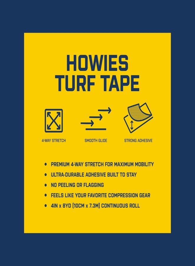 Howies Athletic Tape Football Turf Tape - Flexible, Water-Resistant Adhesive for Arm, Elbow & Shoulder Turf Burn Protection - for Youth & Adult - Made in USA (Black) - Image 5