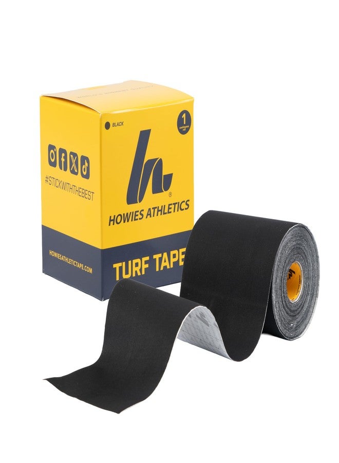 Howies Athletic Tape Football Turf Tape - Flexible, Water-Resistant Adhesive for Arm, Elbow & Shoulder Turf Burn Protection - for Youth & Adult - Made in USA (Black) - Image 1