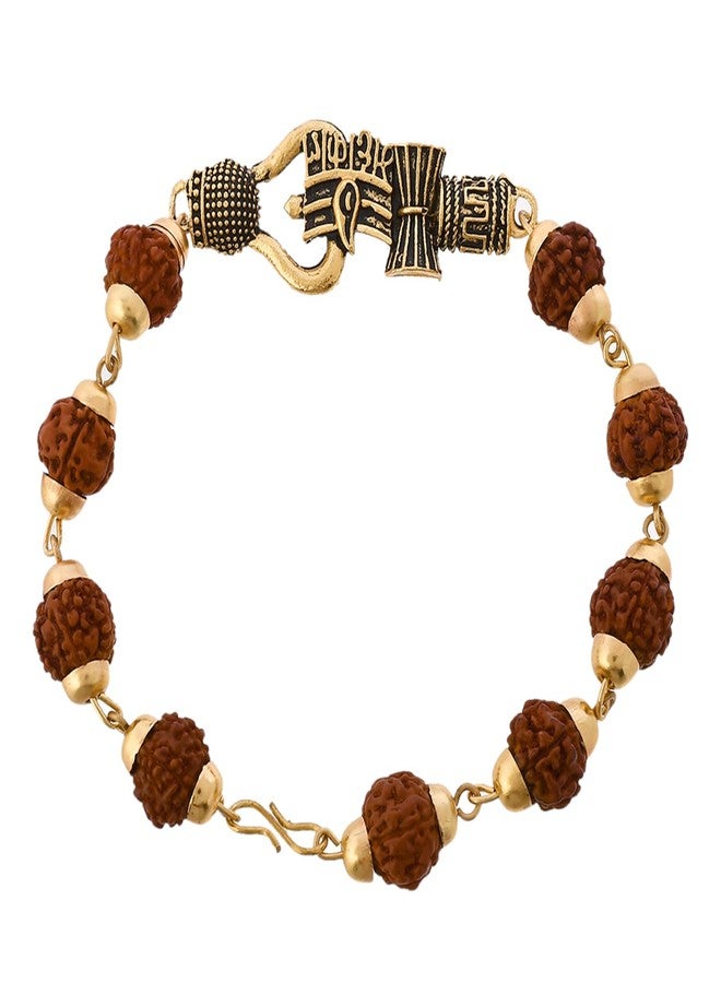 VOYLLA Lord Shiva Motifs Rudraksha Rakhi|Rakhi For Brother| - Image 5